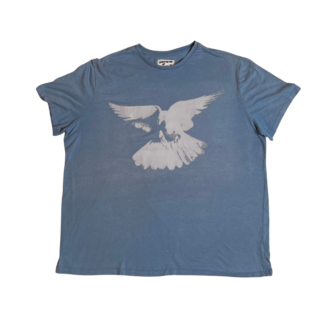 I CAN FLY T-shirt (Gray/Blue/2XL)